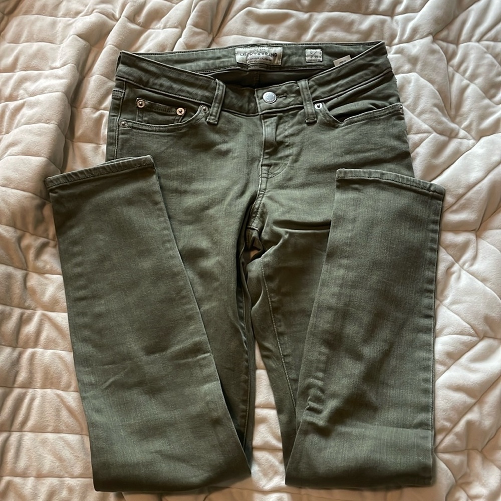 Green lucky brand jeans